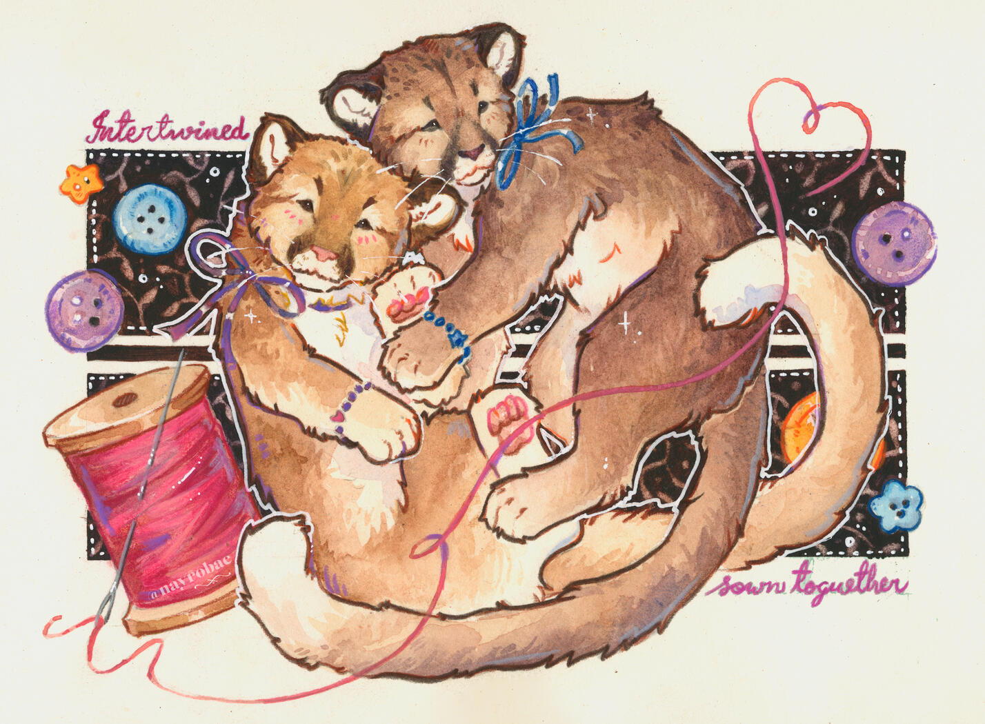 Watercolor and Colored Pencil