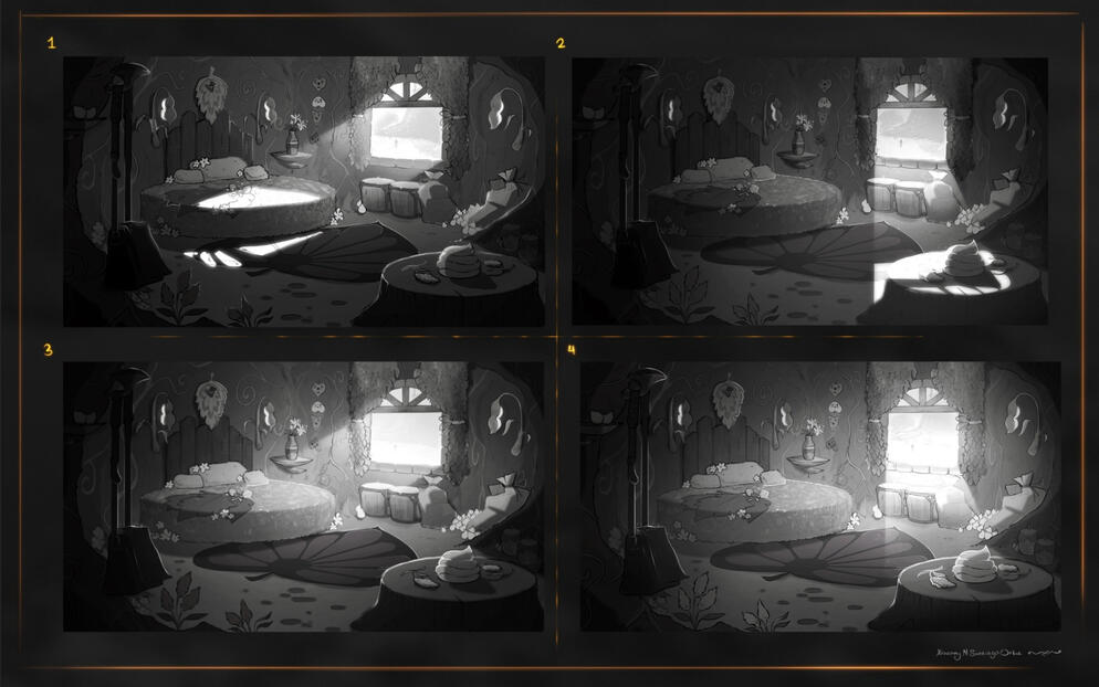 Domicile for a Known Character: Hestu, Legend of Zelda - Value Study