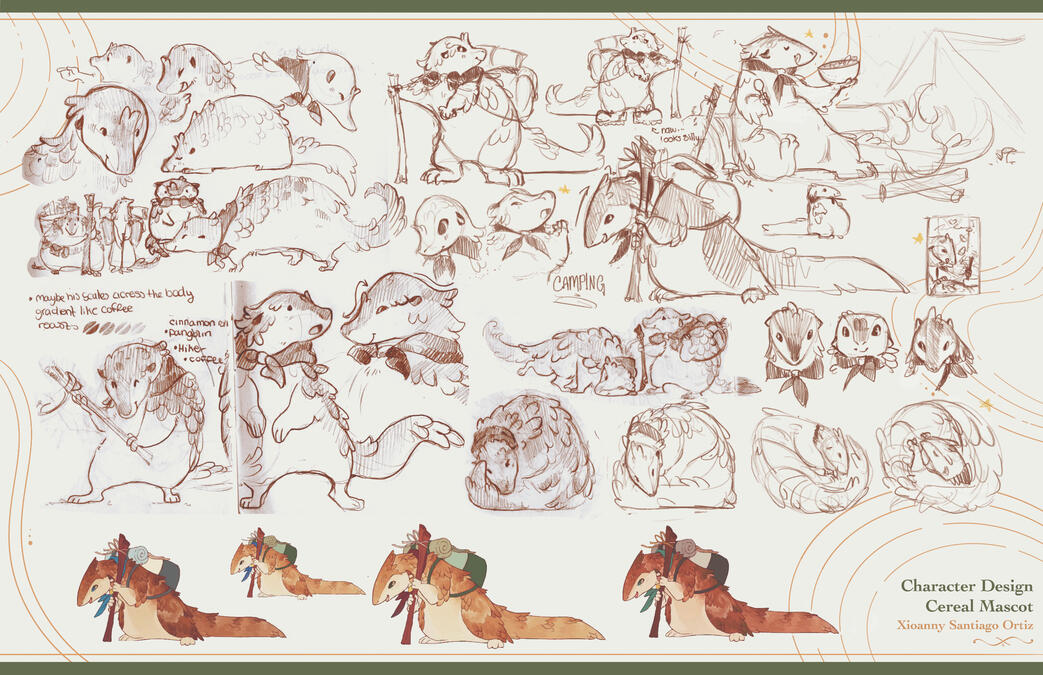 Cereal Mascot - Sunny Munchies - Character Exploration