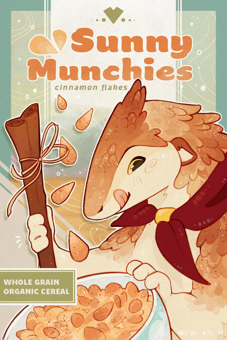 Cereal Mascot - Sunny Munchies - Cereal Box